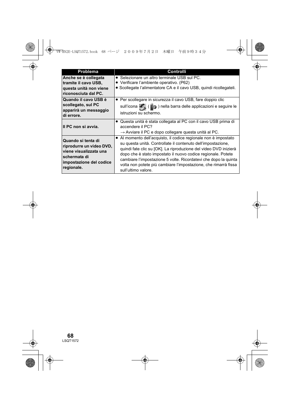 Panasonic VWBN2 User Manual | Page 68 / 104