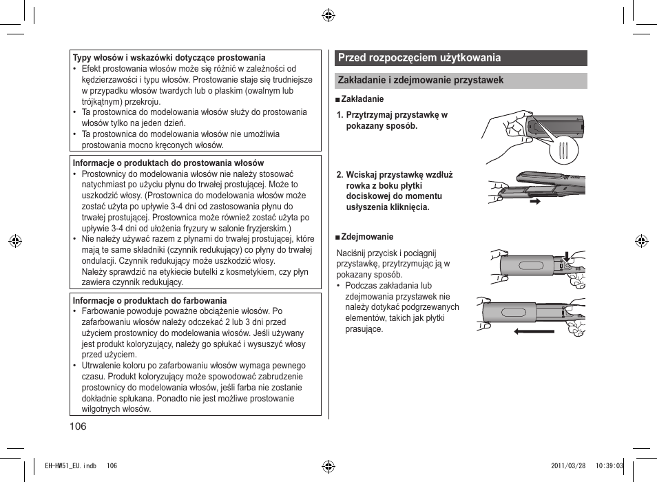 Panasonic EHHW51 User Manual | Page 106 / 162