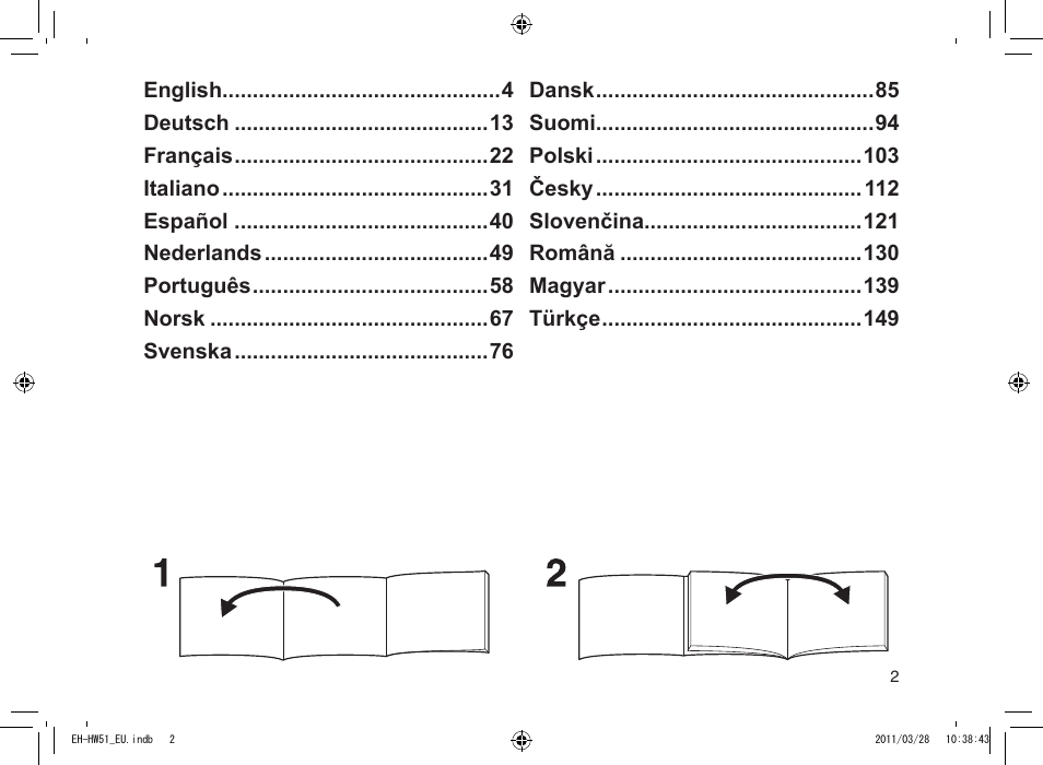 Panasonic EHHW51 User Manual | Page 2 / 162