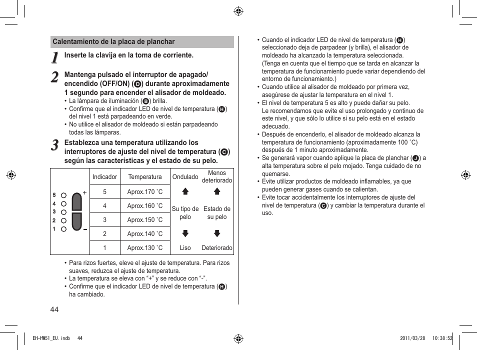 Panasonic EHHW51 User Manual | Page 44 / 162