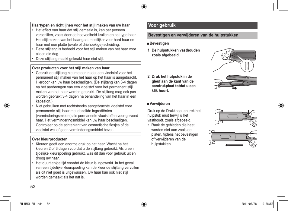 Panasonic EHHW51 User Manual | Page 52 / 162