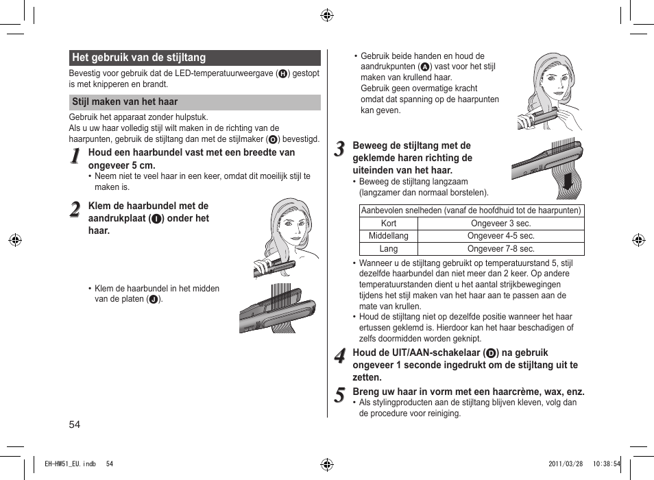 Panasonic EHHW51 User Manual | Page 54 / 162