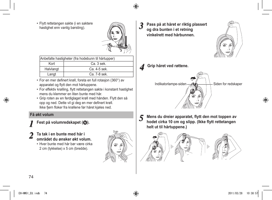 Panasonic EHHW51 User Manual | Page 74 / 162