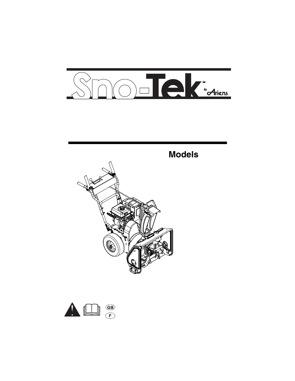 Ariens sno-tek 920401 User Manual | 34 pages