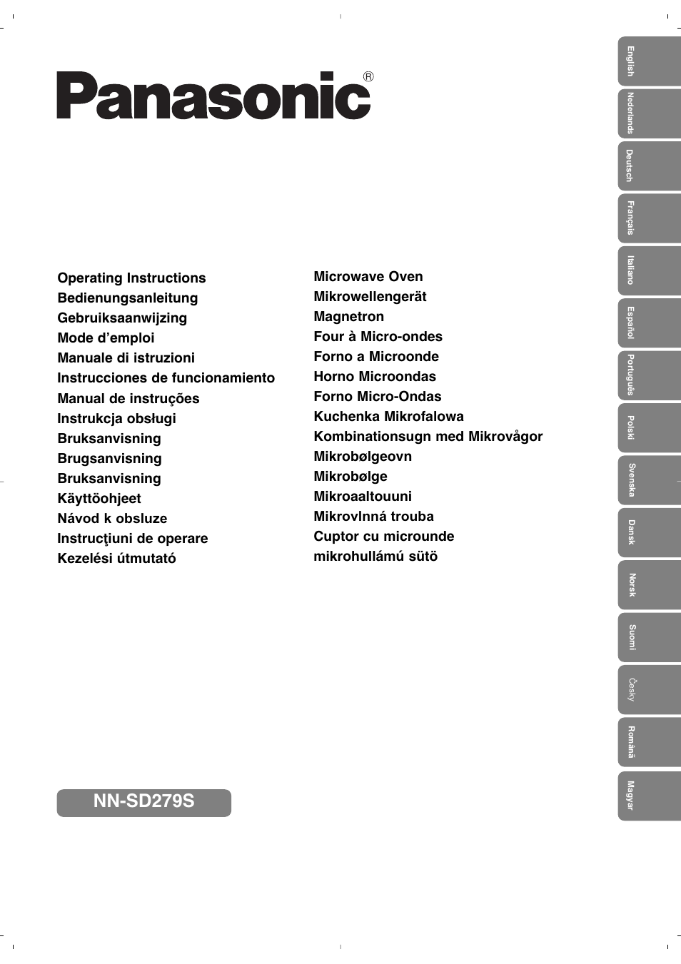 Panasonic NNSD279SEPG User Manual | 213 pages