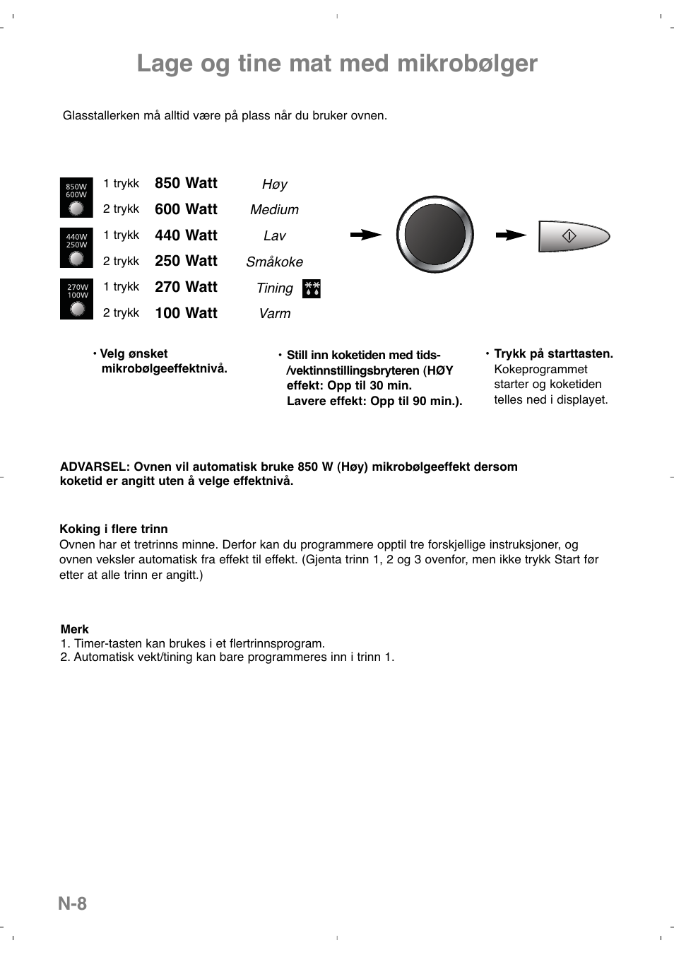 Lage og tine mat med mikrobølger | Panasonic NNSD279SEPG User Manual | Page 150 / 213