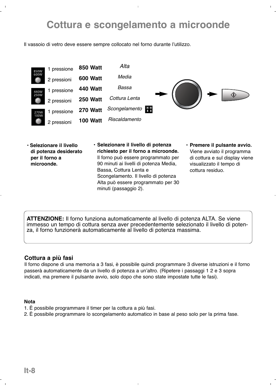 Cottura e scongelamento a microonde, It-8 | Panasonic NNSD279SEPG User Manual | Page 66 / 213