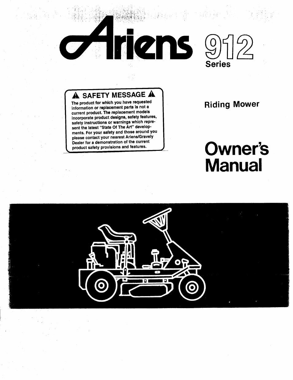 Ariens 912 User Manual | 23 pages