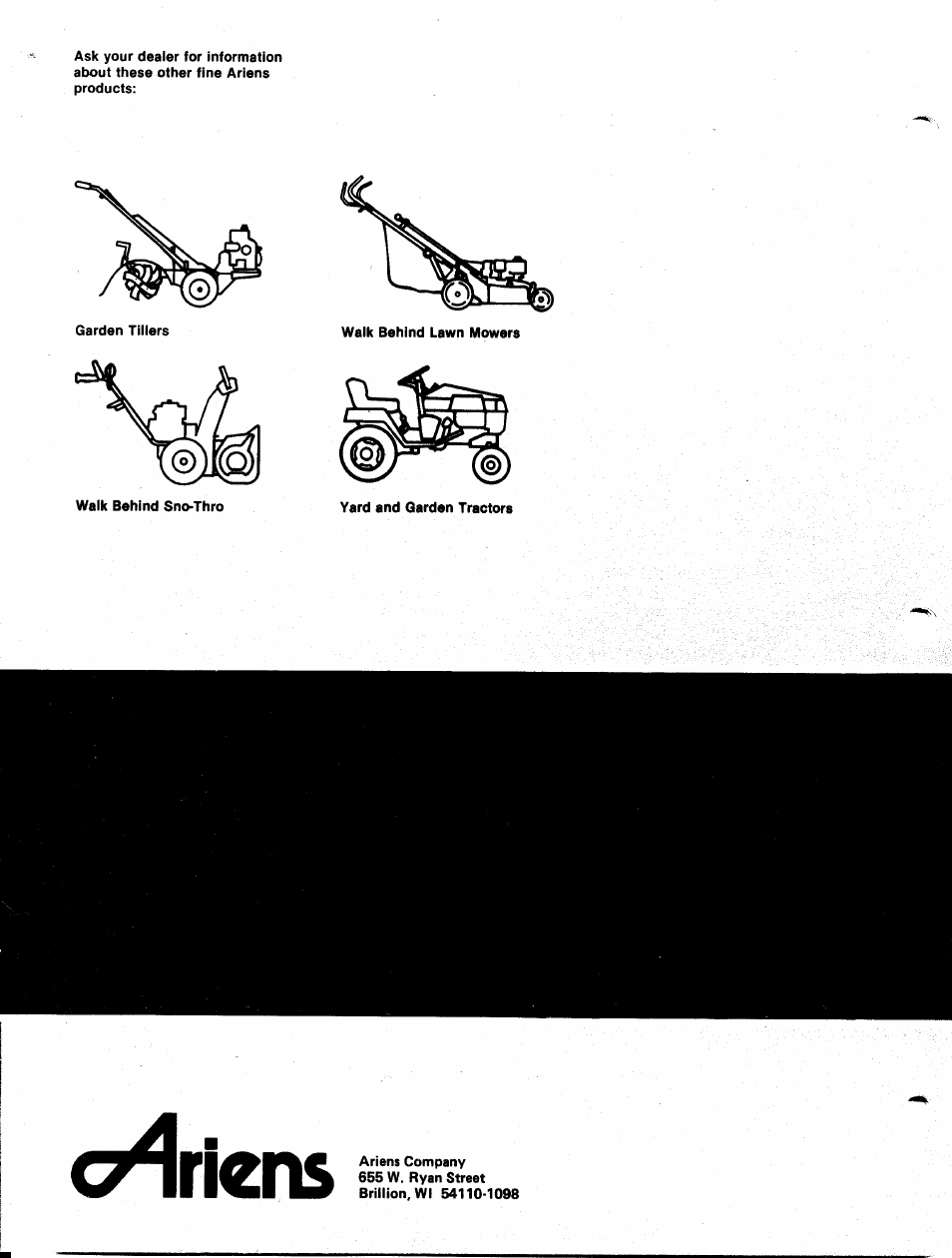 C^riens | Ariens 912 User Manual | Page 23 / 23