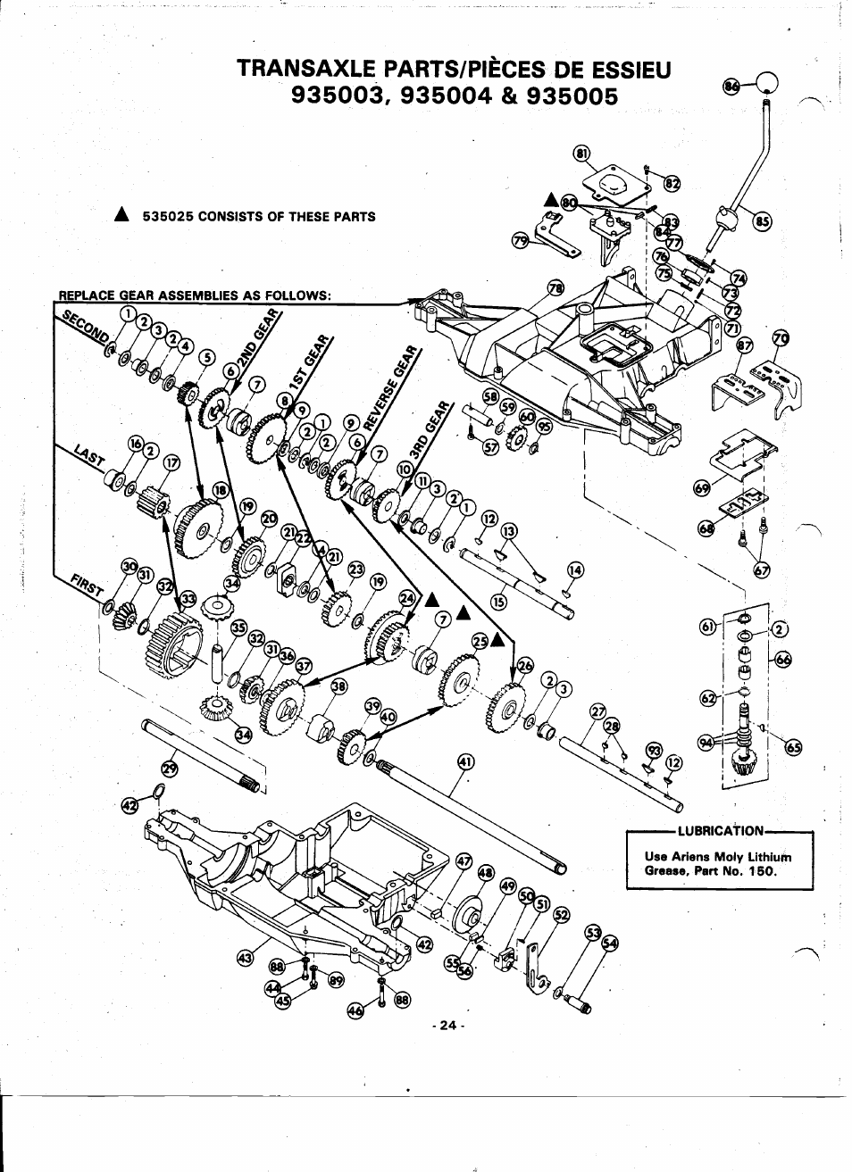 Ariens 935000 User Manual | Page 24 / 40