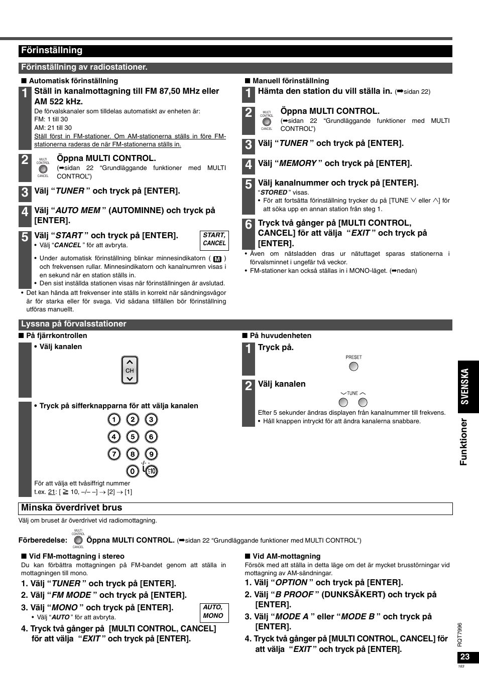 Panasonic SAXR55 User Manual | Page 163 / 168