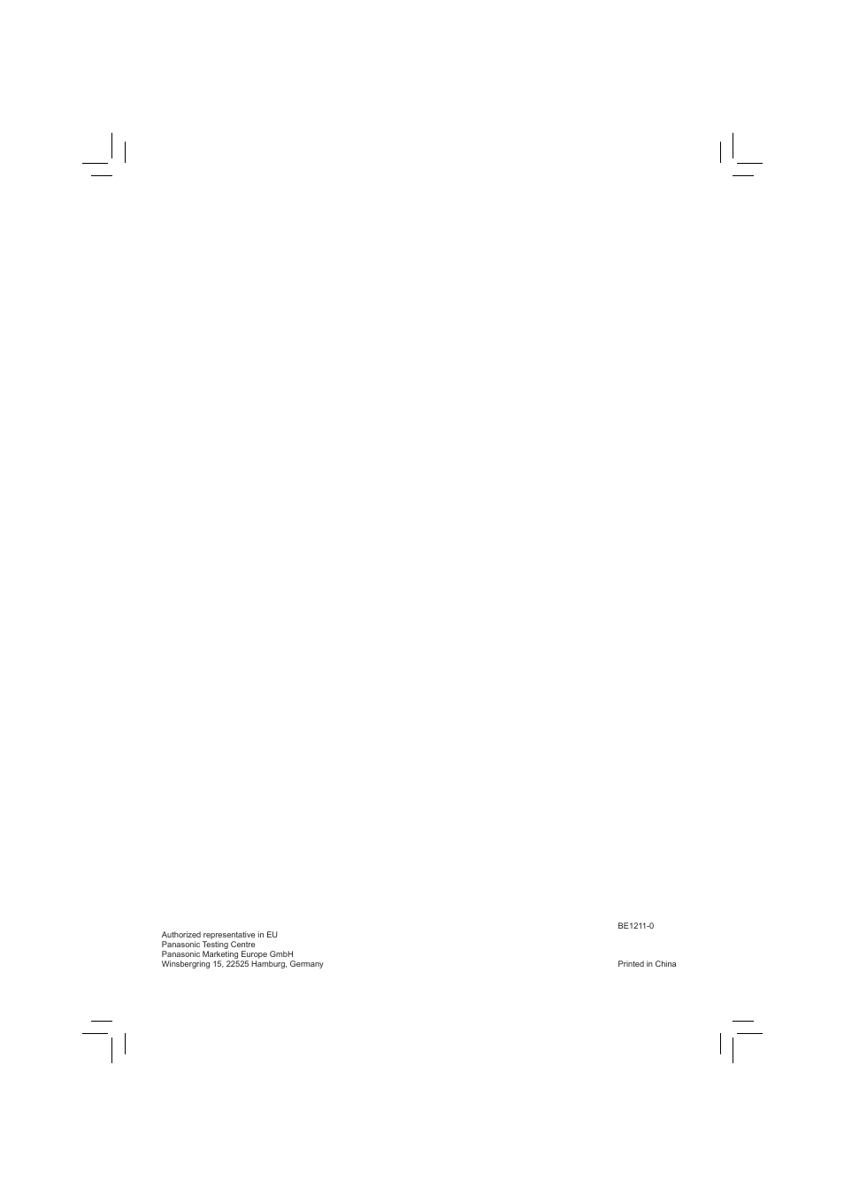 Panasonic S45PN1E5 User Manual | Page 104 / 104
