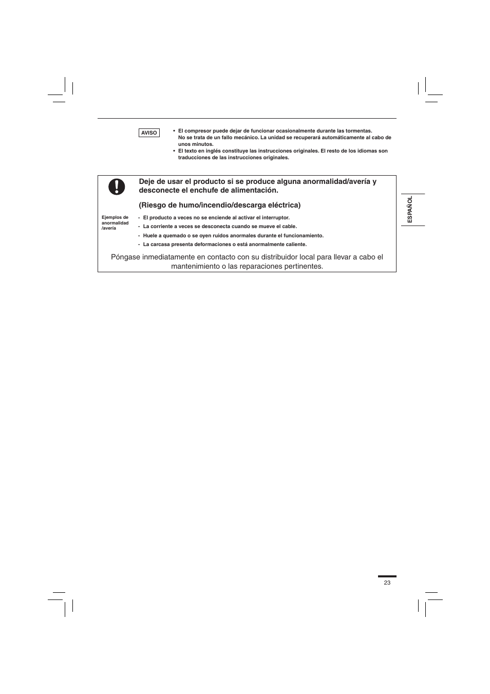 Panasonic S45PN1E5 User Manual | Page 23 / 104