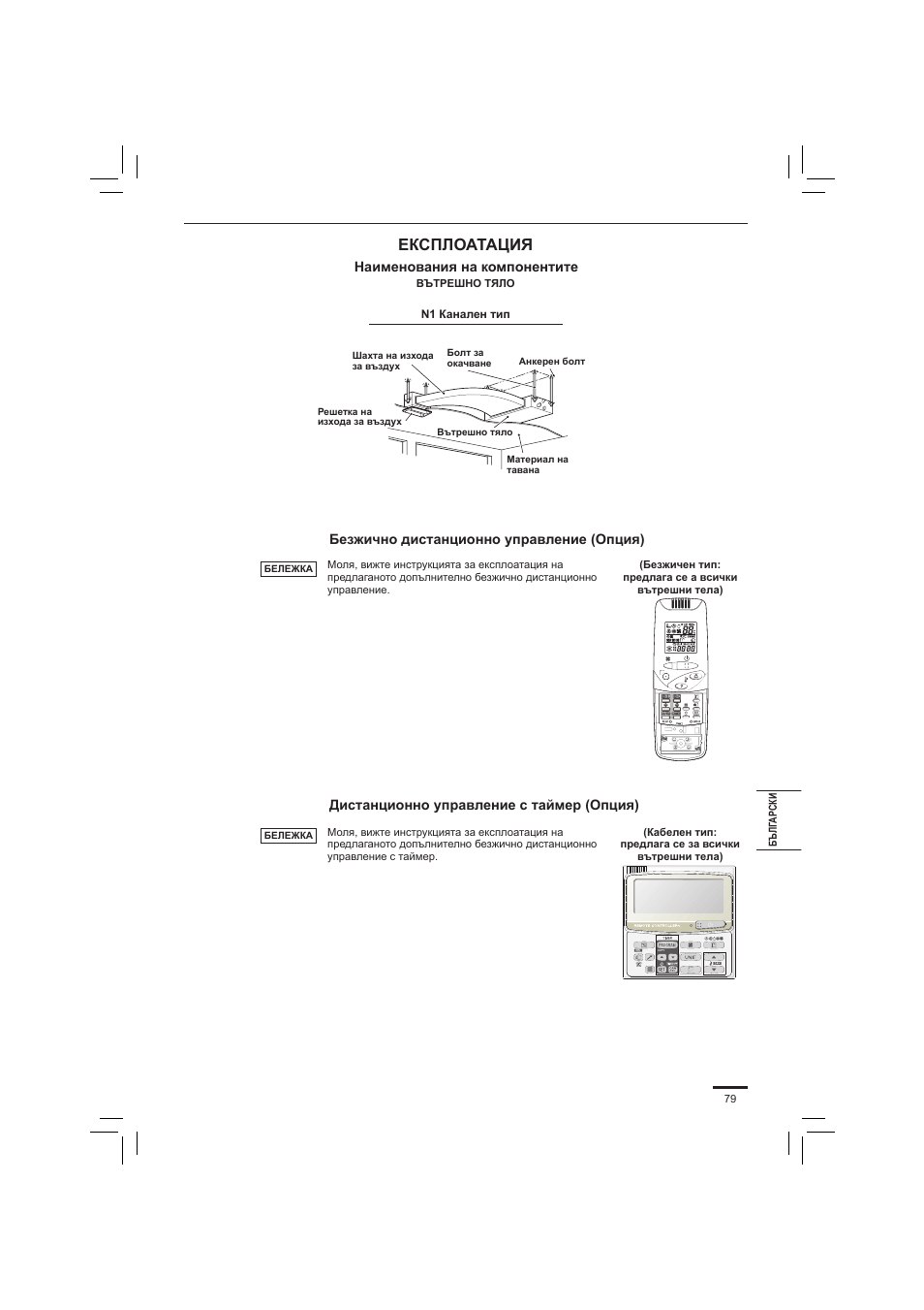 Експлоатация | Panasonic S45PN1E5 User Manual | Page 79 / 104