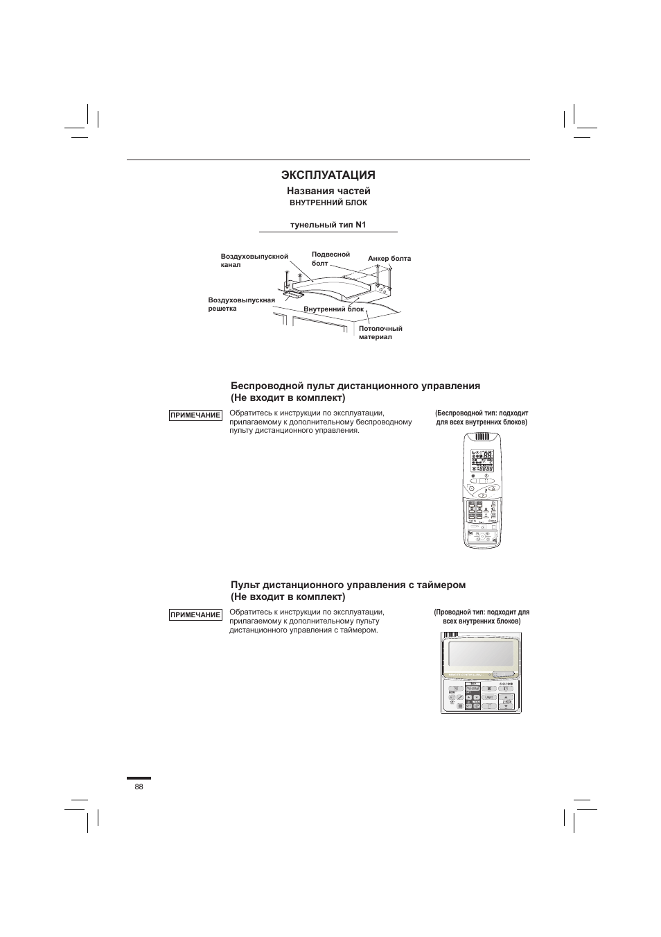 Эксплуатация | Panasonic S45PN1E5 User Manual | Page 88 / 104