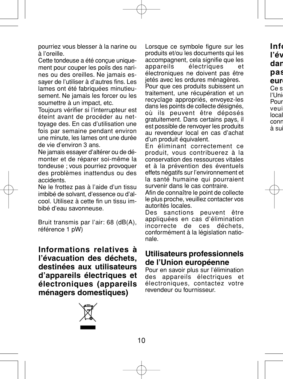 Panasonic ER430 User Manual | Page 10 / 48