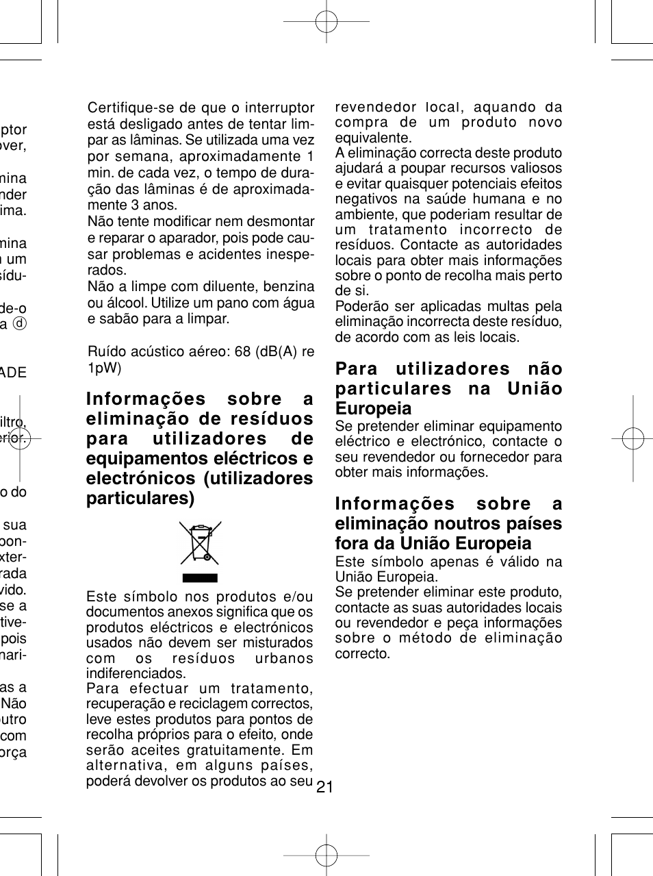 Panasonic ER430 User Manual | Page 21 / 48