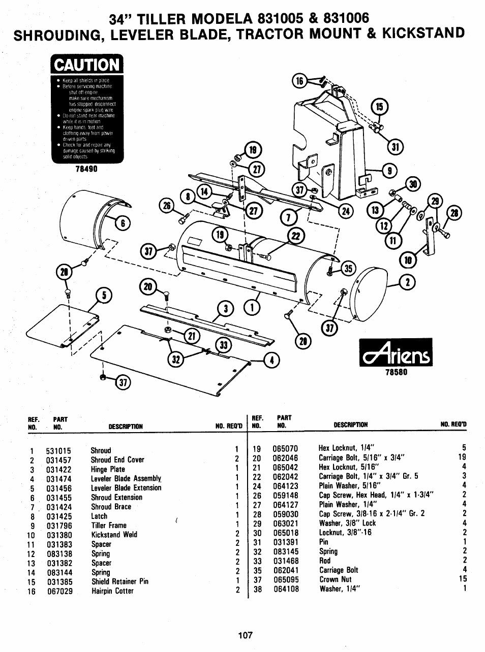 Ariens 931 User Manual | Page 108 / 167