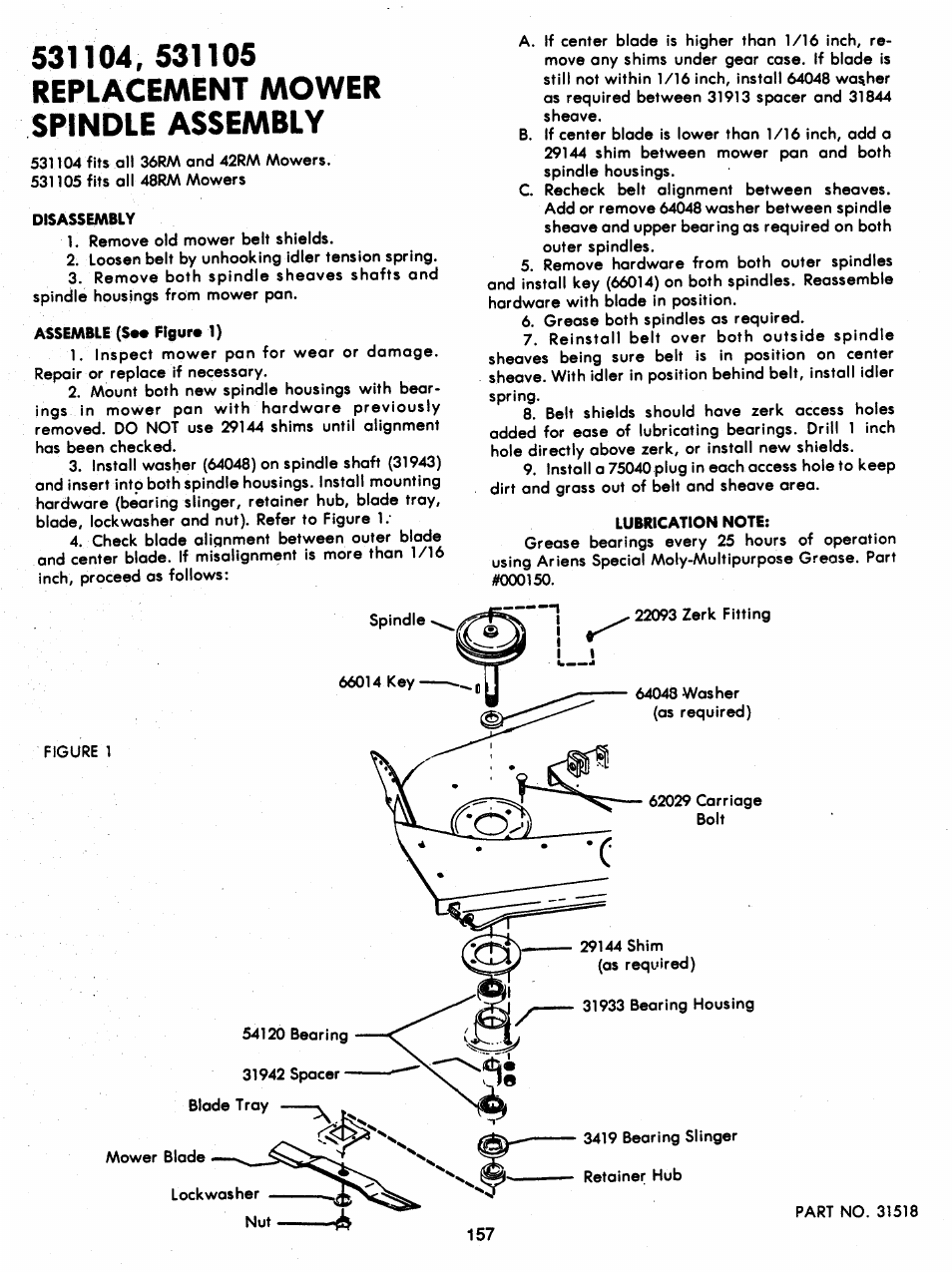 Ariens 931 User Manual | Page 158 / 167