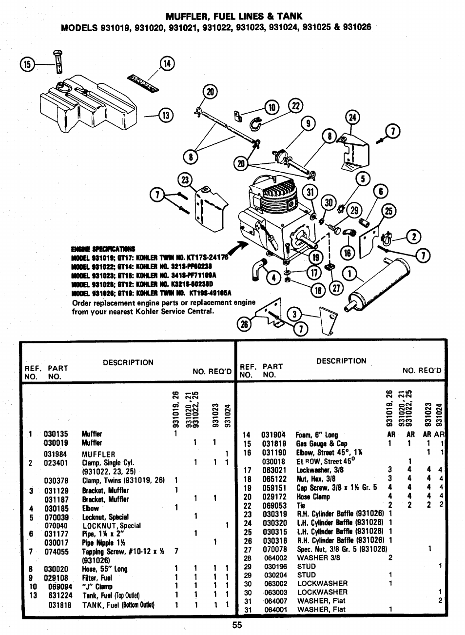 Ariens 931 User Manual | Page 56 / 167