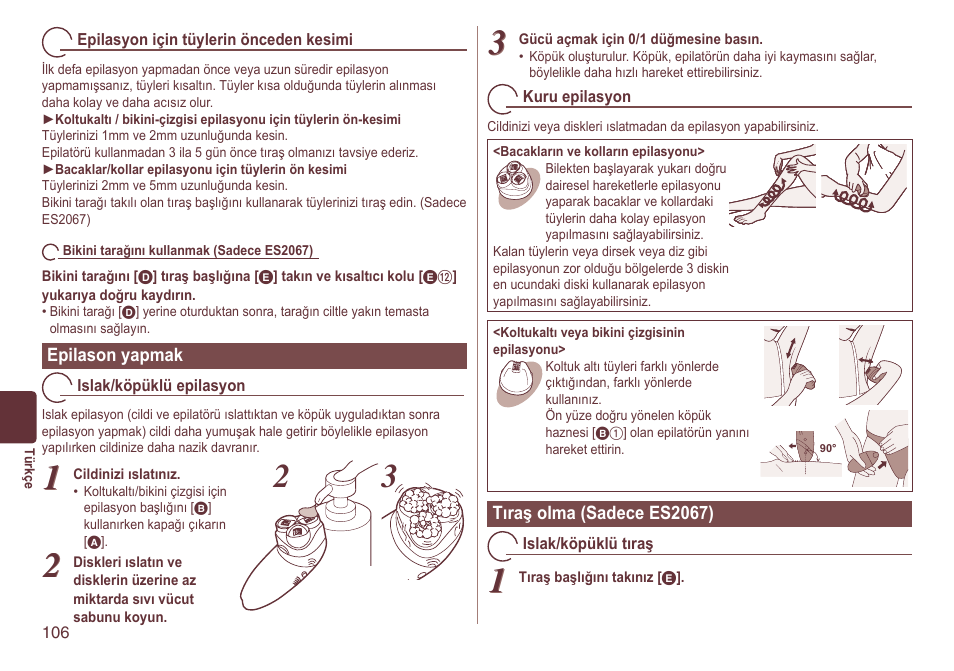 Panasonic ES2064 User Manual | Page 106 / 136