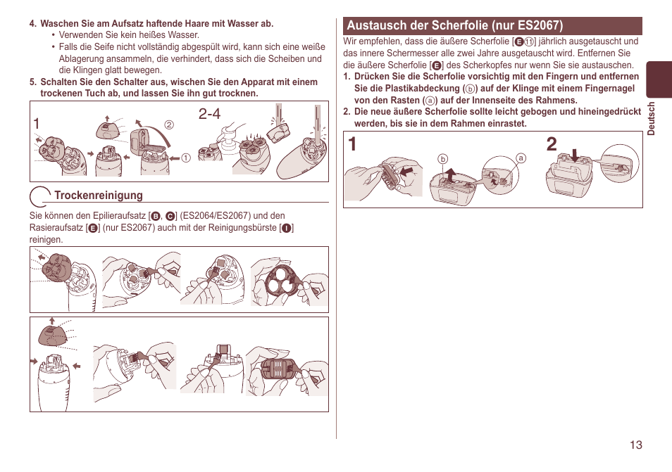 Panasonic ES2064 User Manual | Page 13 / 136