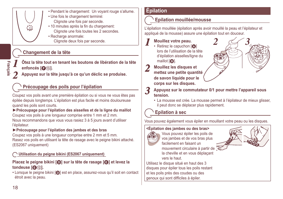 Panasonic ES2064 User Manual | Page 18 / 136