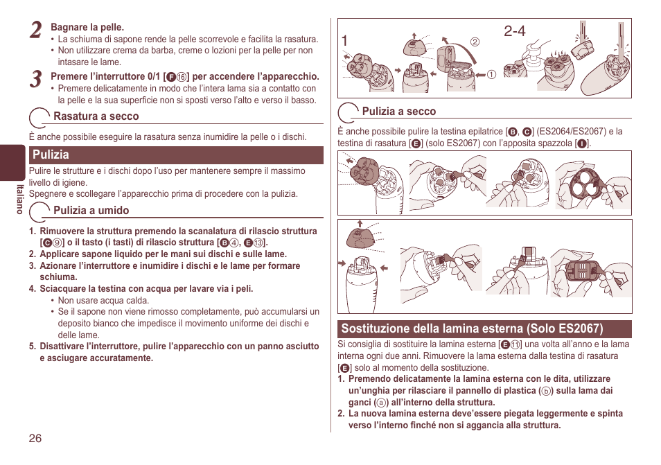 Panasonic ES2064 User Manual | Page 26 / 136
