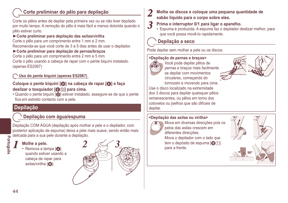 Panasonic ES2064 User Manual | Page 44 / 136