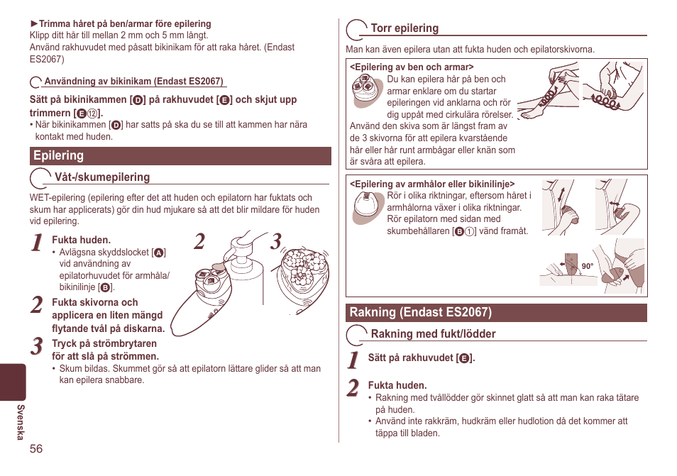 Panasonic ES2064 User Manual | Page 56 / 136