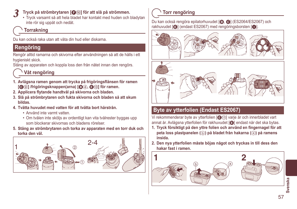 Panasonic ES2064 User Manual | Page 57 / 136