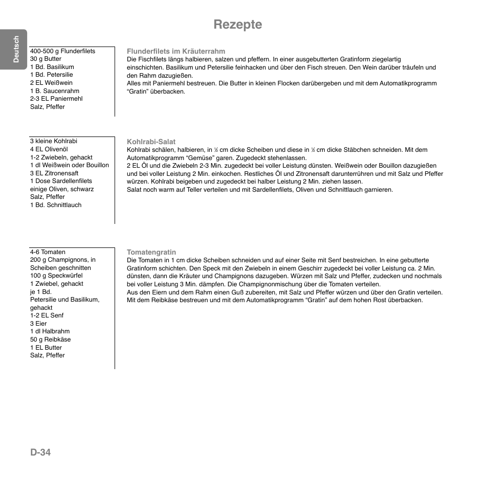 Rezepte, D-34 | Panasonic NNGD559WWPG User Manual | Page 72 / 131