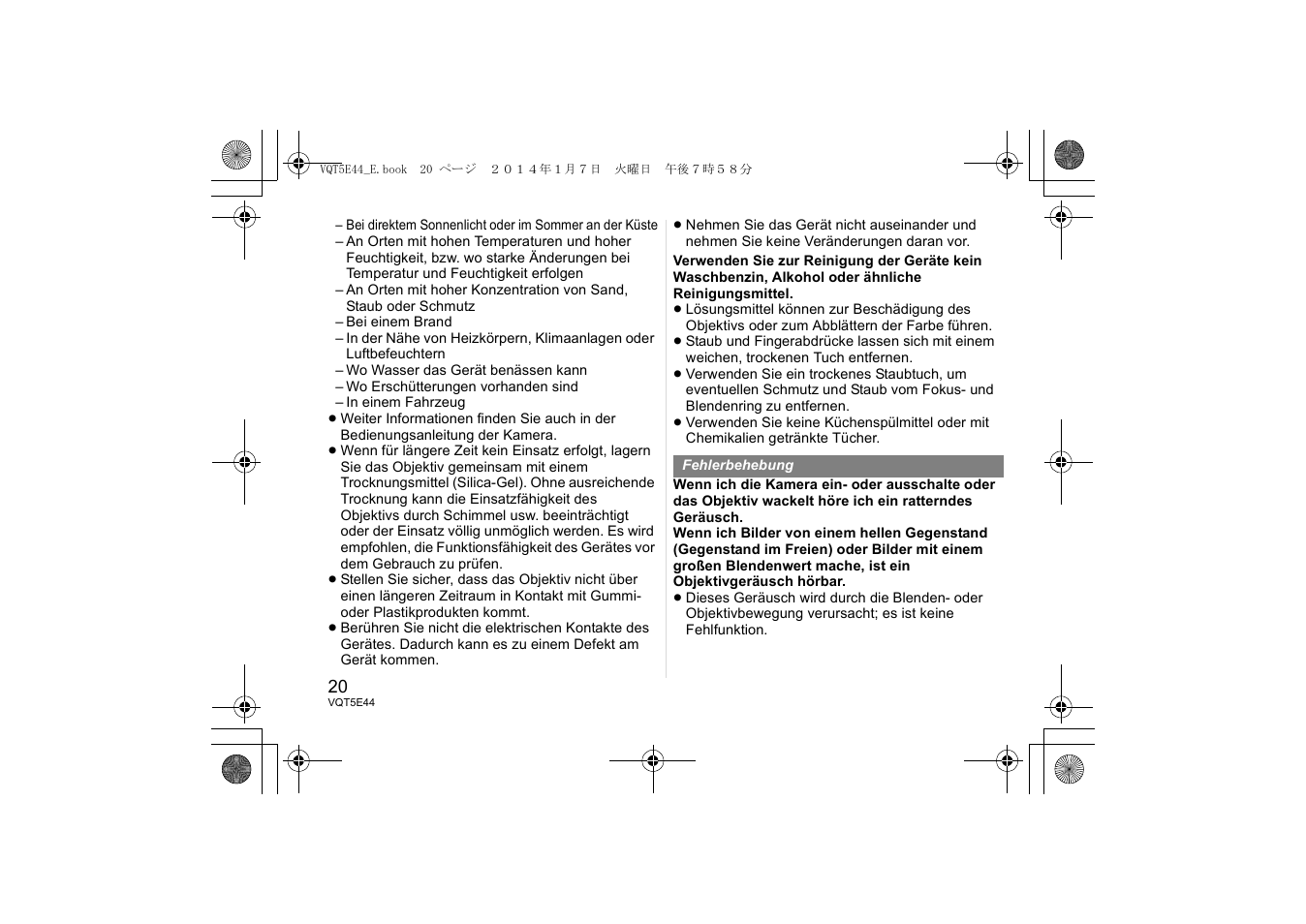 Panasonic HNS043E User Manual | Page 20 / 72