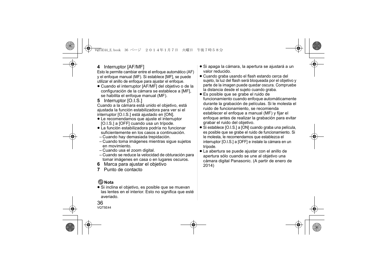 Panasonic HNS043E User Manual | Page 36 / 72