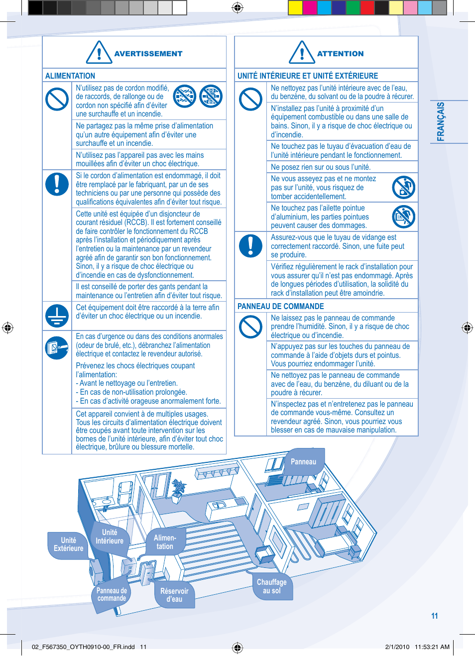 Panasonic WHUD09CE5 User Manual | Page 11 / 76