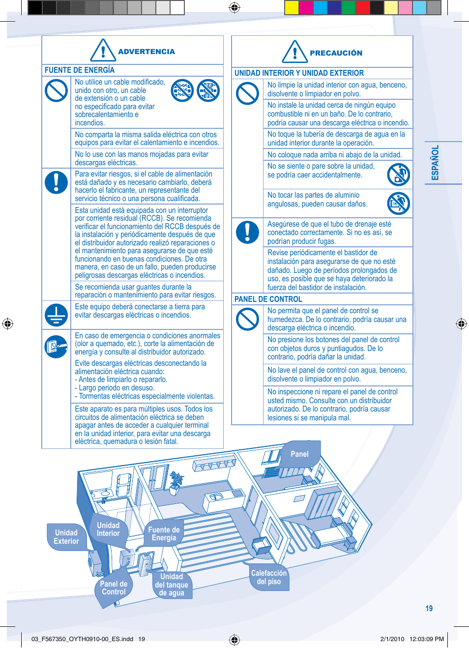 Panasonic WHUD09CE5 User Manual | Page 19 / 76