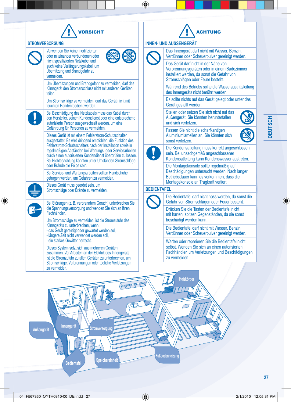 Panasonic WHUD09CE5 User Manual | Page 27 / 76