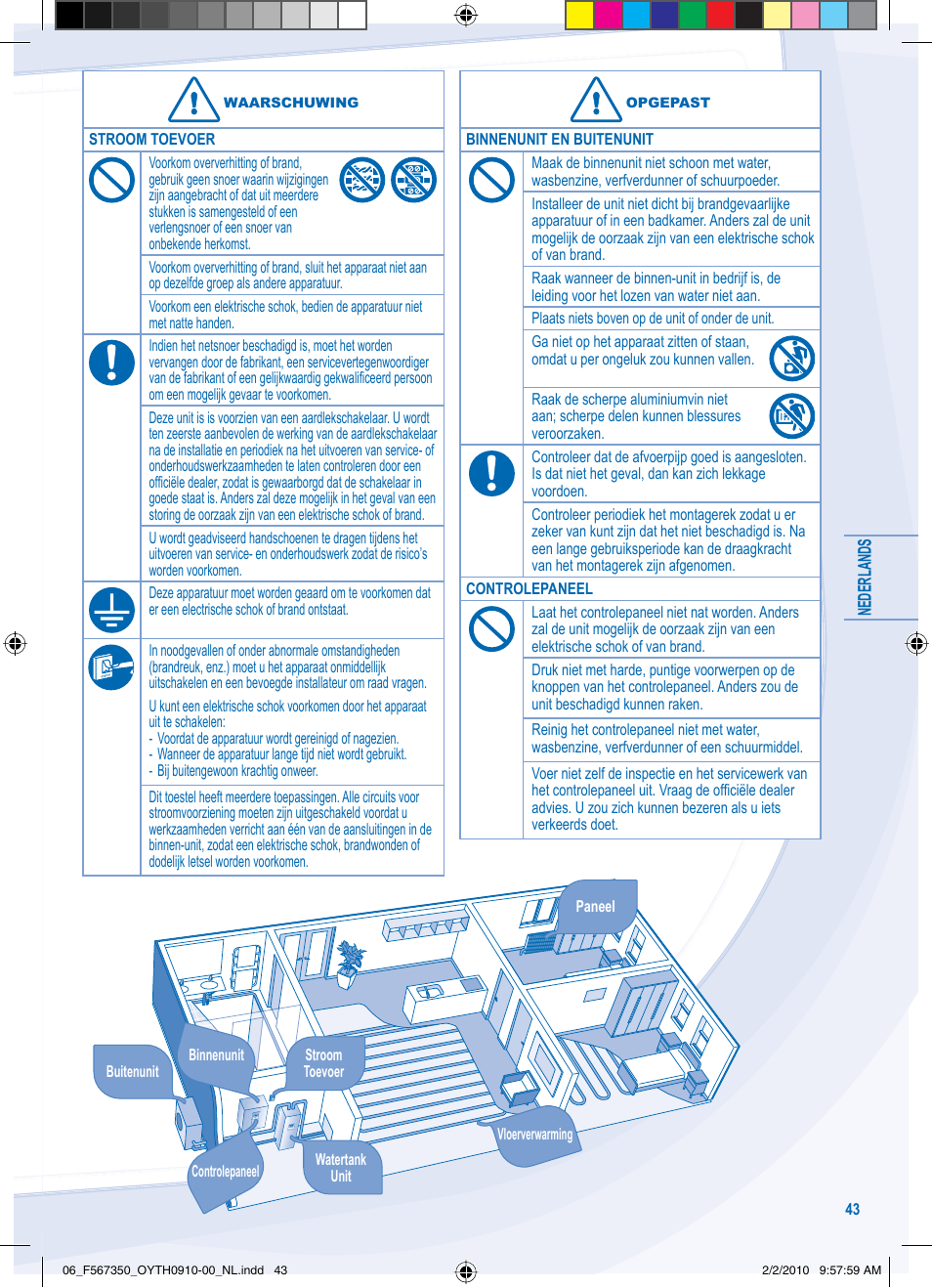 Panasonic WHUD09CE5 User Manual | Page 43 / 76