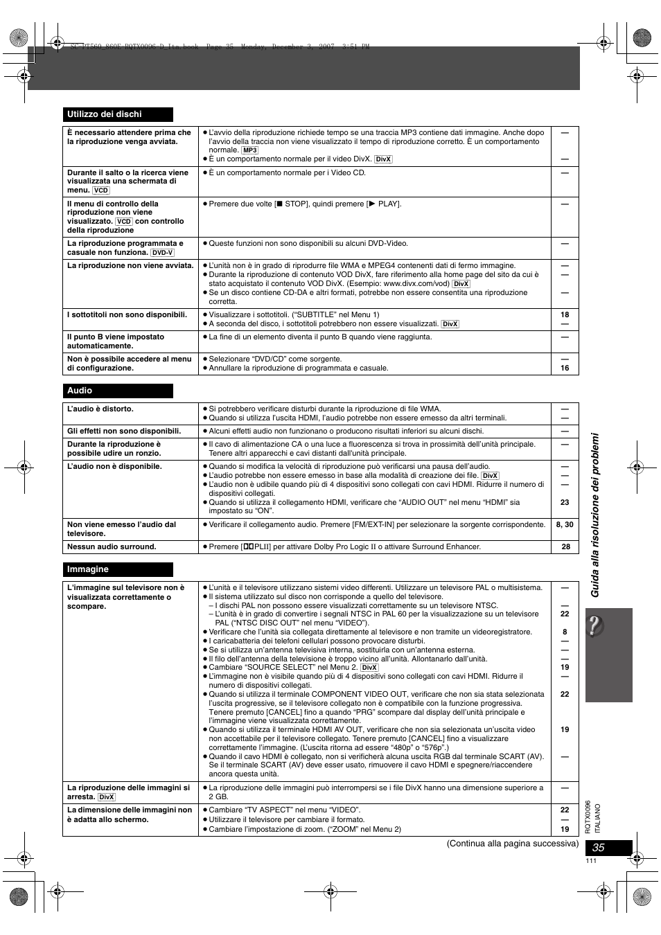 Panasonic SCPT560 User Manual | Page 111 / 116
