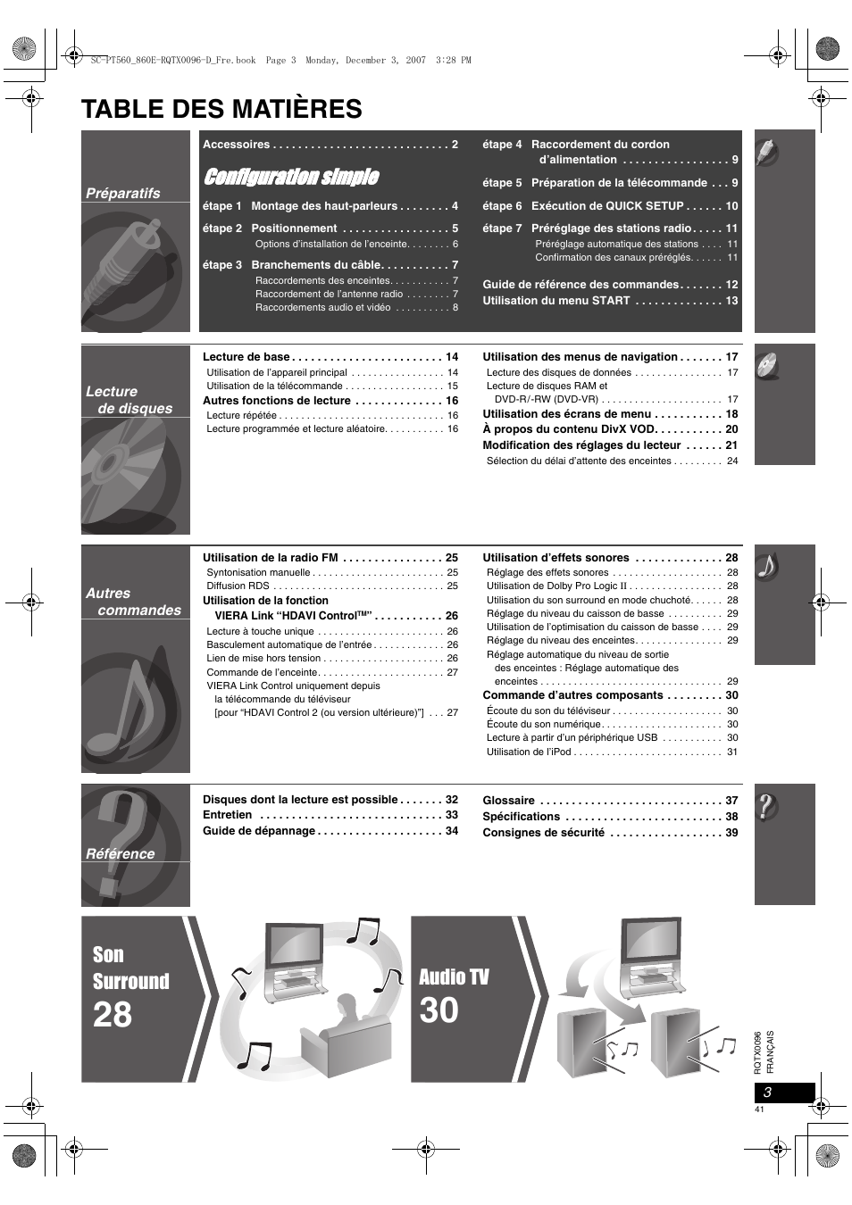 Panasonic SCPT560 User Manual | Page 41 / 116