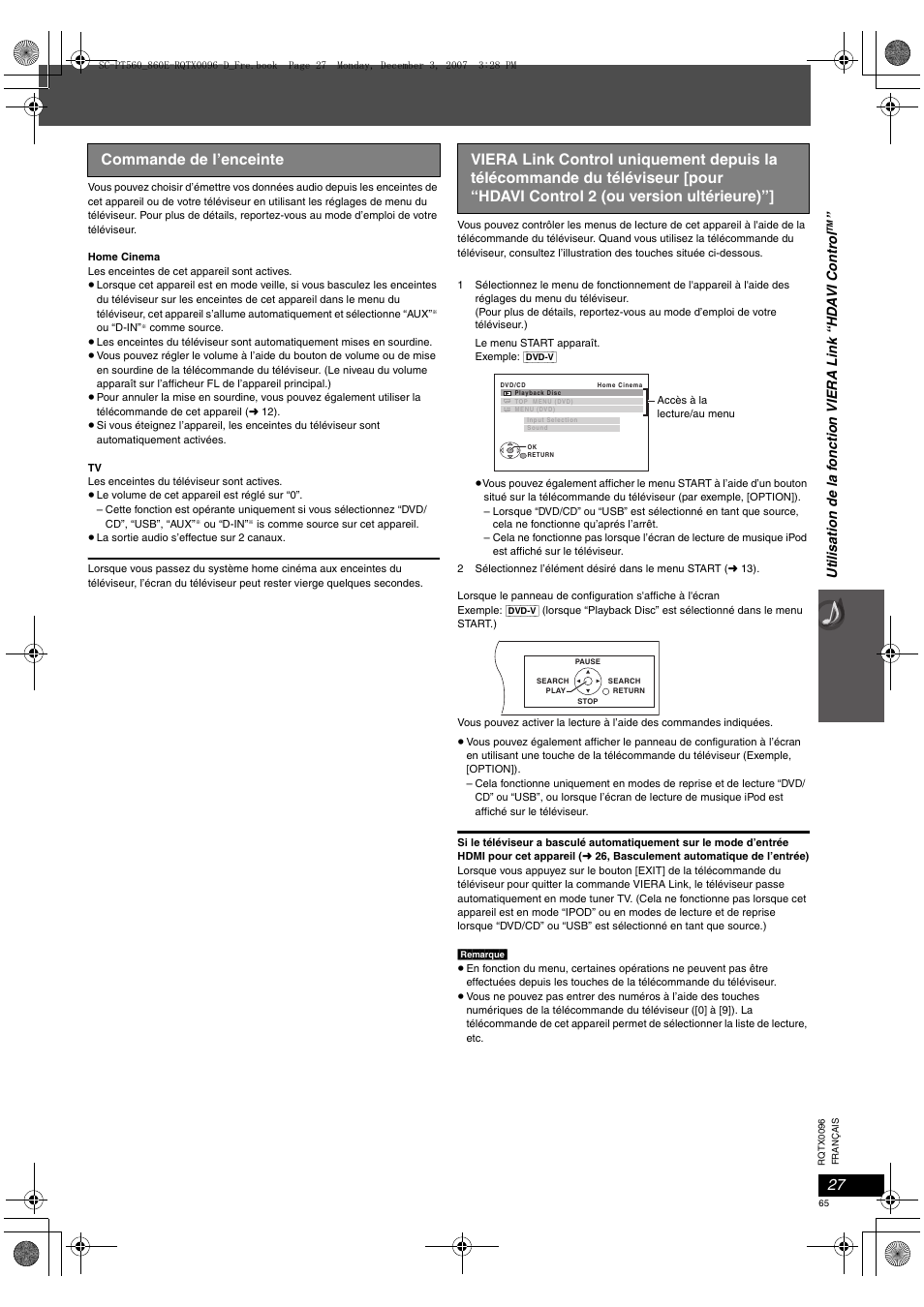 Panasonic SCPT560 User Manual | Page 65 / 116