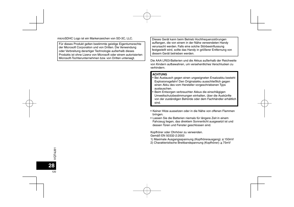 Panasonic RRXS450E User Manual | Page 120 / 234