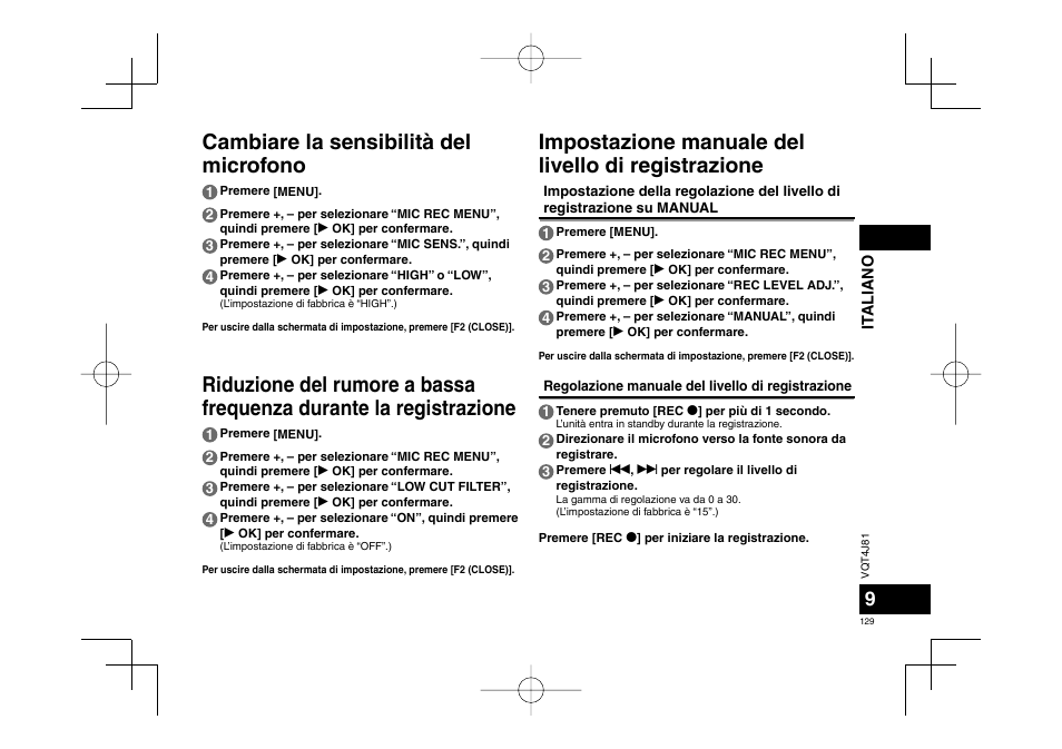 Panasonic RRXS450E User Manual | Page 129 / 234