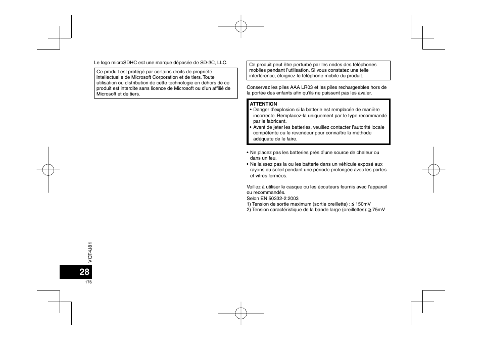 Panasonic RRXS450E User Manual | Page 176 / 234