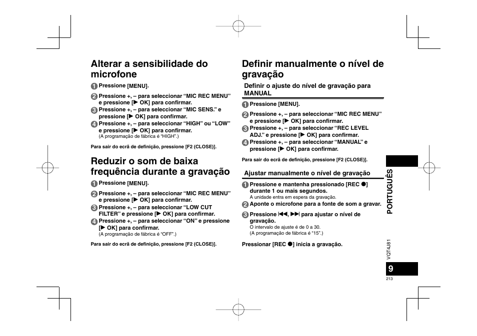 Panasonic RRXS450E User Manual | Page 213 / 234