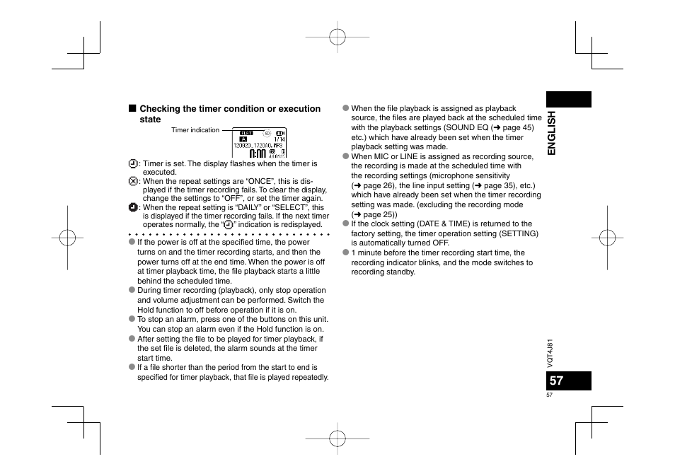 Panasonic RRXS450E User Manual | Page 57 / 234