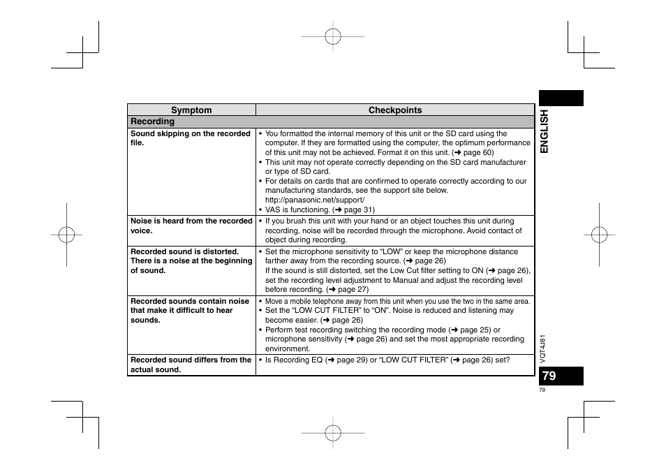 Panasonic RRXS450E User Manual | Page 79 / 234