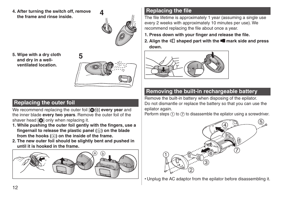 Panasonic ESWD92 User Manual | Page 12 / 190