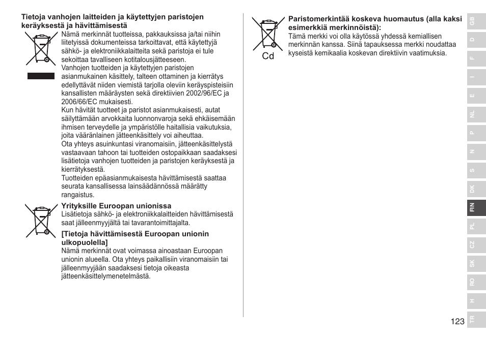 Panasonic ESWD92 User Manual | Page 123 / 190