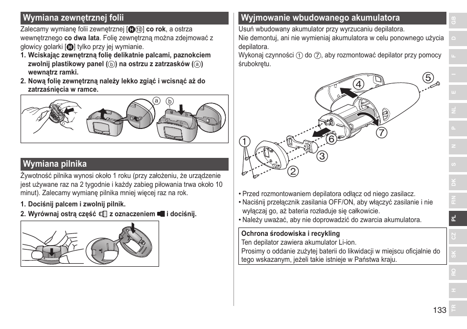 Panasonic ESWD92 User Manual | Page 133 / 190